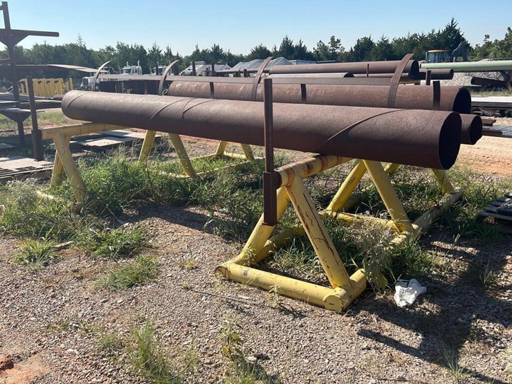 Pipe Stands Lot 4639, Elite Towers Online Auction, 8/16/2022, Ken