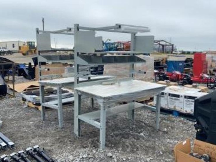 Unused Grainger Work Bench w/ Light and Powerstrip Lot 3167, August