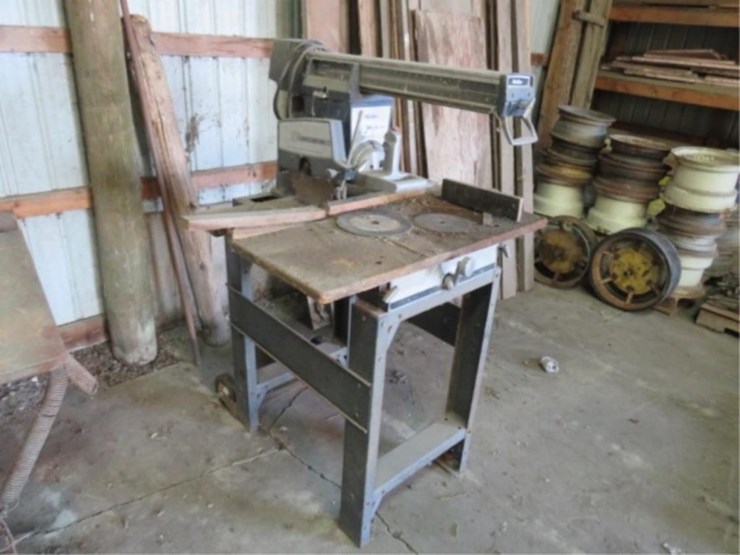 Powr Kraft 10in. Radial Arm Saw Lot 112, Ronald/Nancy Byklum Estate