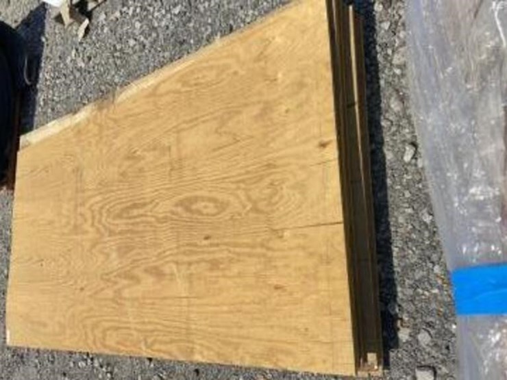 Treated Plywood (11) 4x8x1/2" & (1) 4x8x3/4" Lot 3062, August 2022