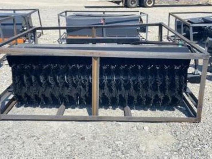 Unused Wolverine Skid Steer Angle Broom Lot 293, August 2022 Farm