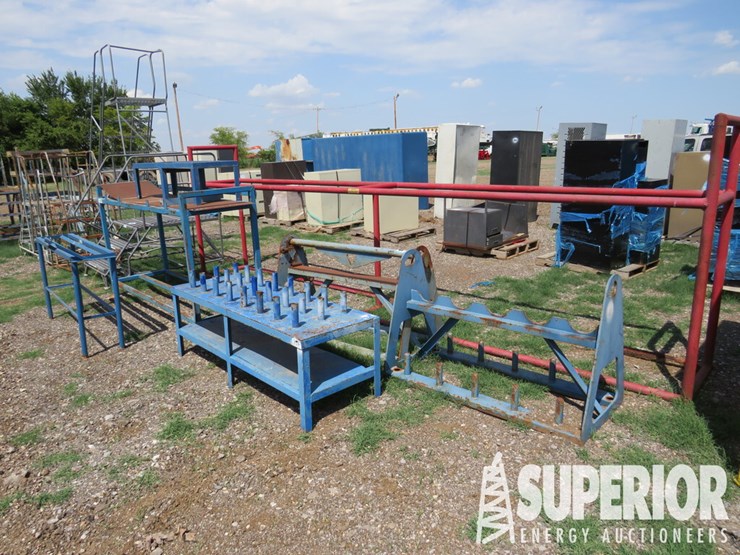 (7) Metal Racks, All Sizes Lot 1197, Oilfield Equipment & Truck