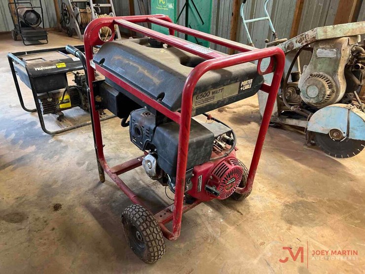 PORTER CABLE 6500 WATT PORTABLE GENERATOR Lot 537, BRUNSON NICHOLS