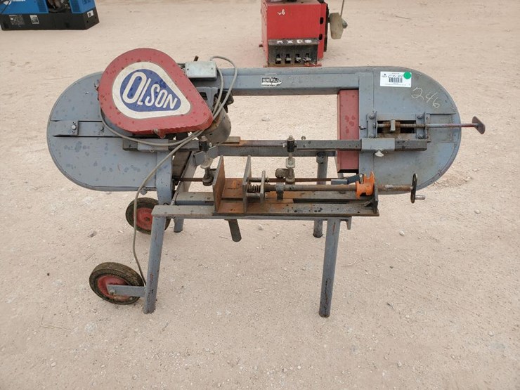Olson Band Saw Lot 531, Day 1 August Public Equipment Auction, 8/30