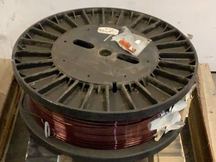 REA Wire Co. Spool Of .064x.182 Wire 296lb Lot 92, August Monthly Day 1 Auction, 8/31