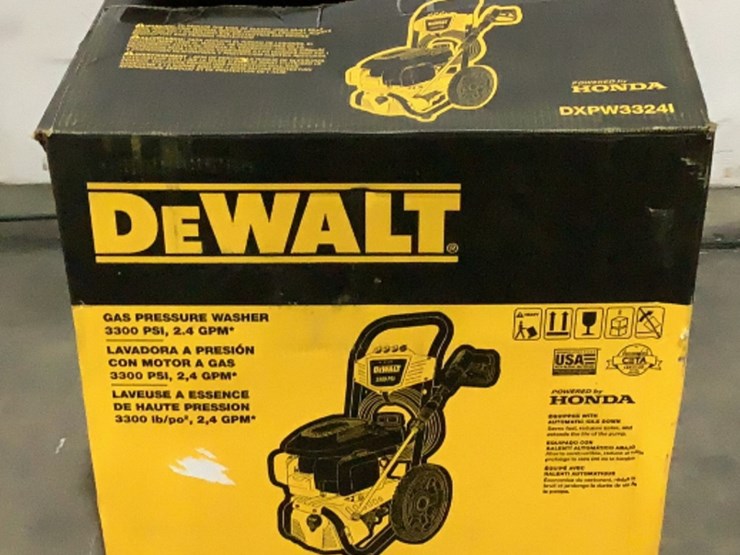 Dewalt 3300 PSI Gas Powered Pressure Washer Lot 912a, August Monthly