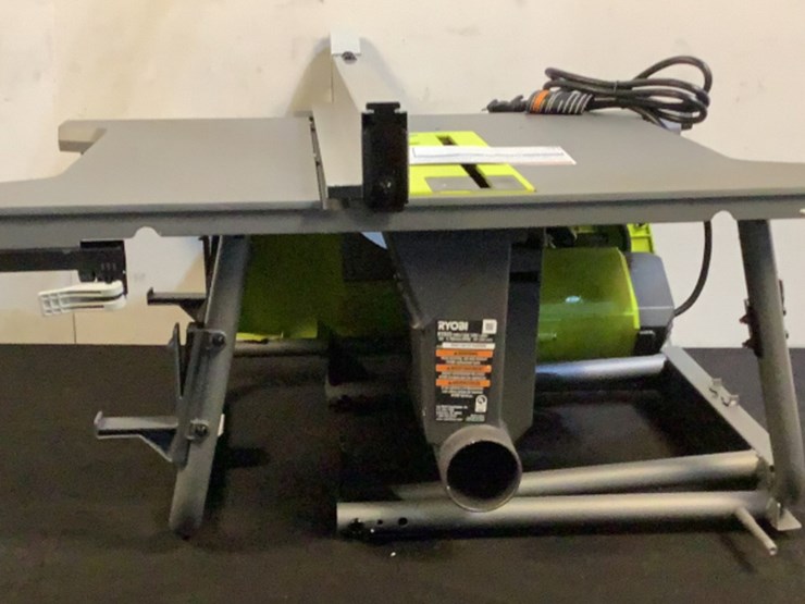 Ryobi 10" Table Saw With Rolling Stand RTS23 Lot 940, August Monthly Day 1 Auction, 8/31/2022