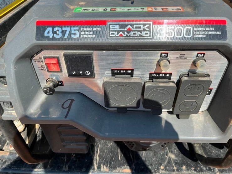 Black Diamond Generator Lot 11, Bergman Oilfield Services Equipment Auction, 9/6/2022, Pifer