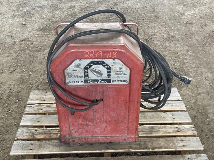 Power Kraft Welder, 225 AMP Lot 2249, September Shop and Misc