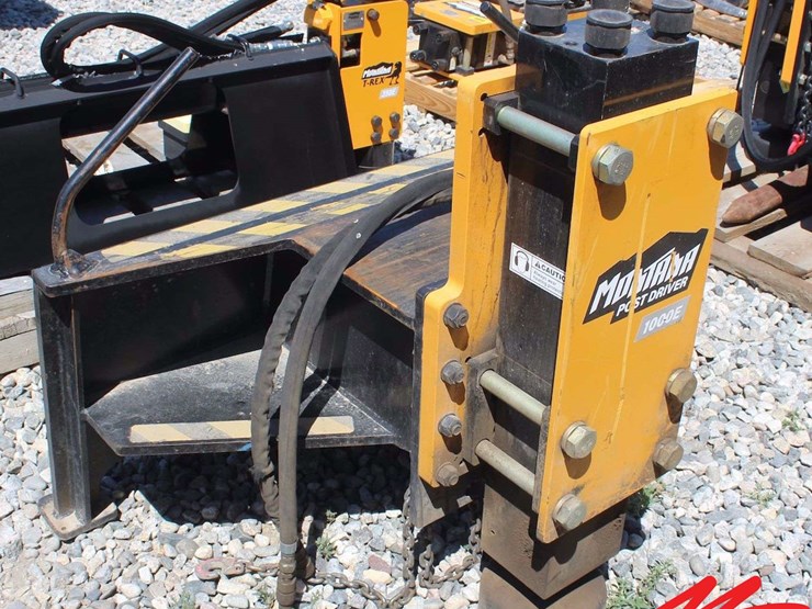 Montana Post Driver 1000E Skid Steer Lot 1107, Crazy Mountain