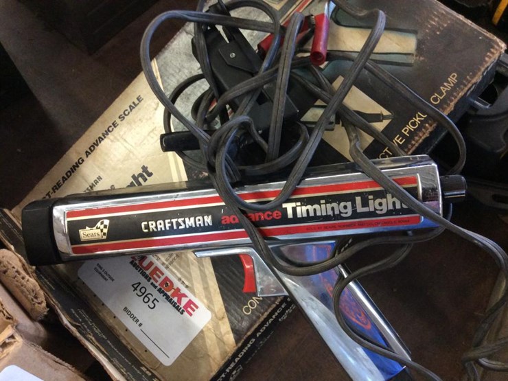 4965 • Craftsman Timing Light Lot 4965, Luedke Auctions Mr