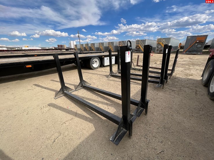 SET OF TRAILER 7'6"W X 54"H PIPE STAYS (RACKS) 4" X 4" SQ TUBING (9904