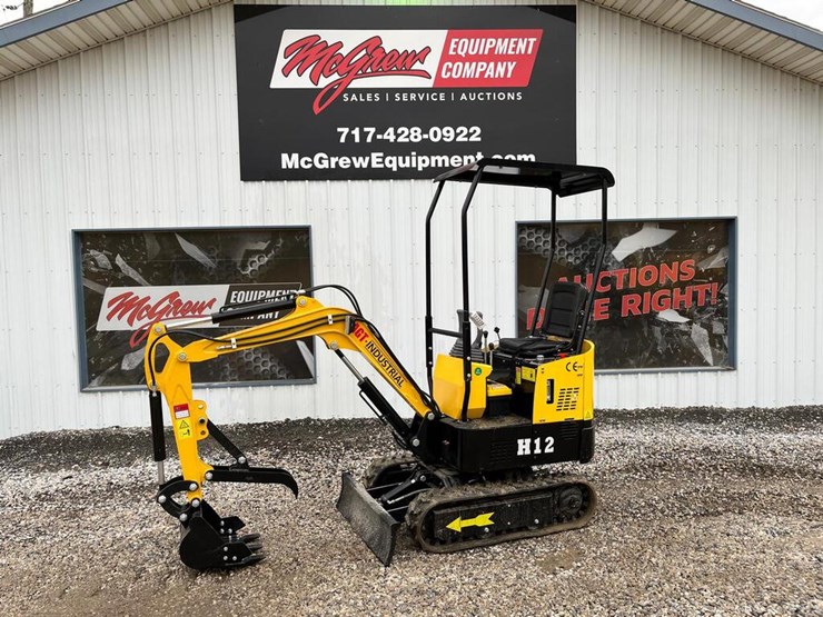 2022 AGROTK YM12 Mini Excavator Lot 197B, McGrew Equipment Live