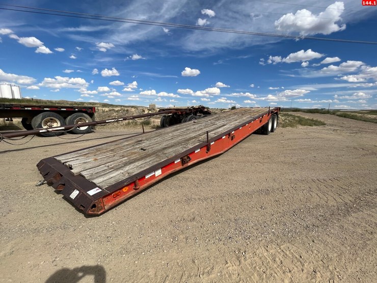 (X) 1980 TET 36' T/A OILFIELD FLOAT TRAILER, VIN T7797, W/ ROLLING