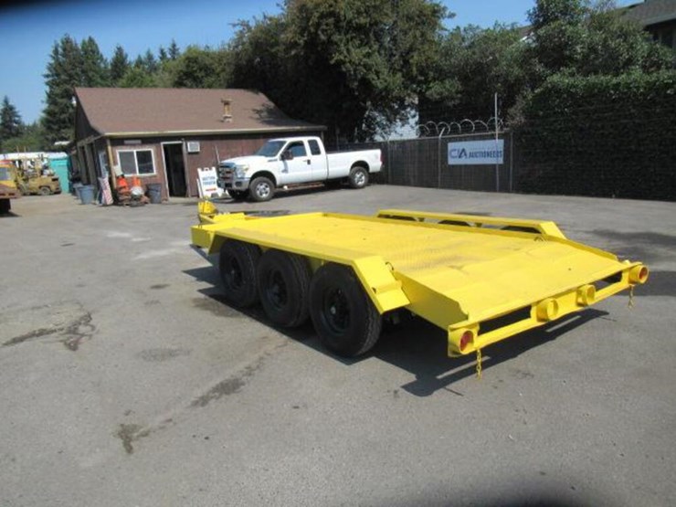 SPCNS 6'6"X14' TRIPLE AXLE FLATBED TRAILER Lot 191, SEPT 17 2022 CIA