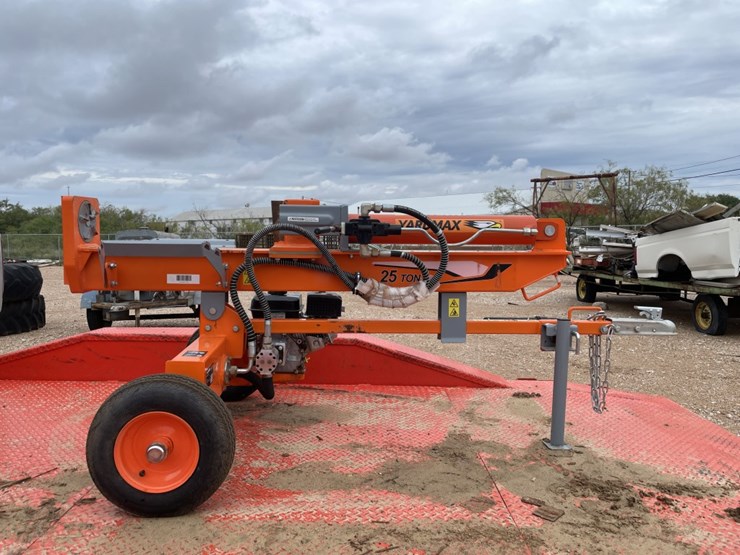 YARDMAX 25 ton gas log splitter Lot 19, Sept 17th Consignment