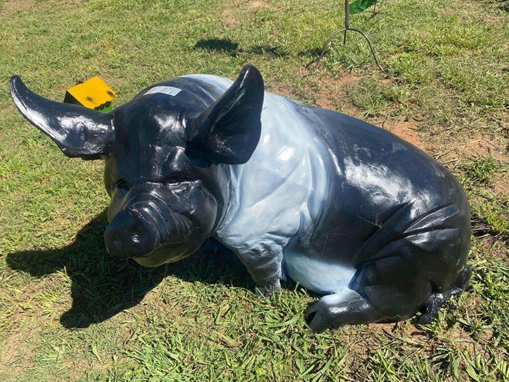 Pig Statue Lot 222951, September Live Truck and Equipment Auction, 9