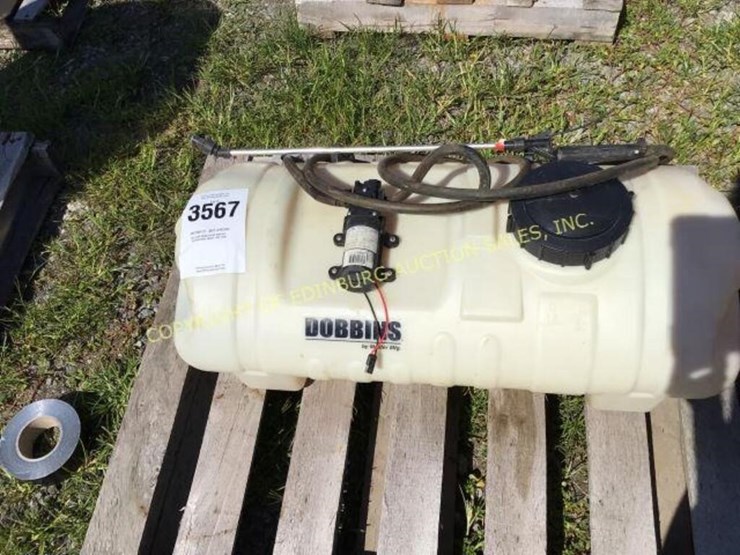 D dobbins tank sprayer Lot 3567, ONLINE CONSIGNMENT AUCTION, 9/16