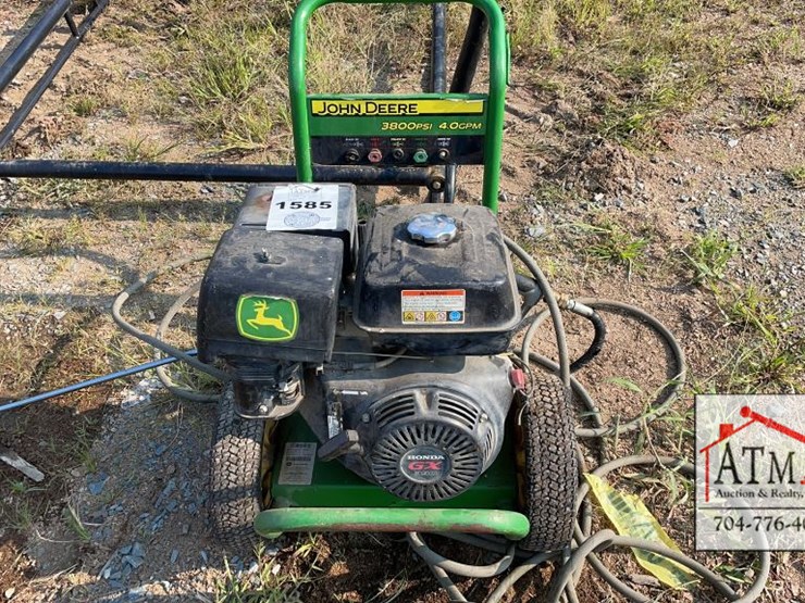 John Deere Pressure Washer Lot 1585, Early Fall Equipment Auction