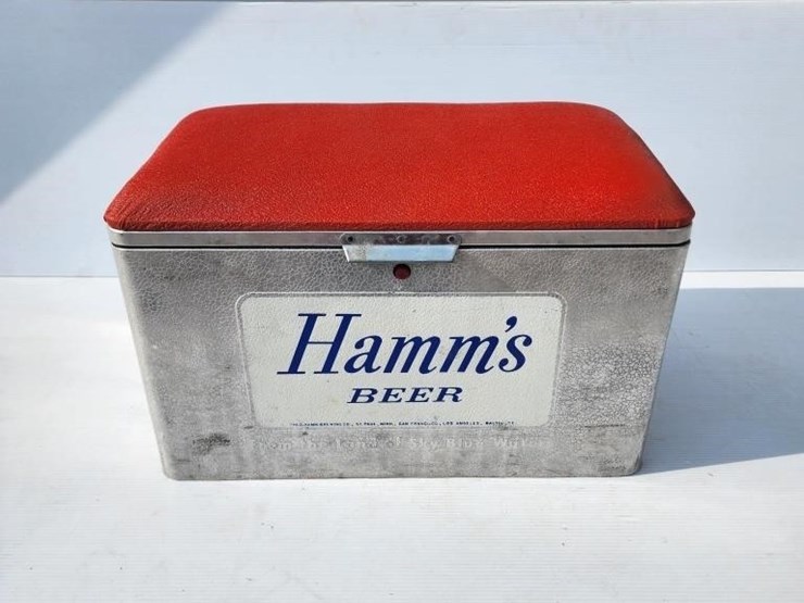 Vintage Hamm's Beer Cooler Lot 942, Swenson's Auction Barn October