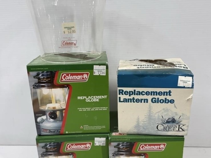 Coleman Lantern Replacement Globes Lot 1253, Swenson's Auction Barn October Online Auction