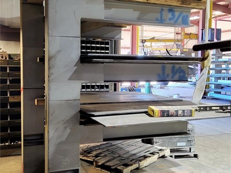 STEEL RACK FOR PLATE STEEL Lot 18, KNT FABRICATION SHOP LIQUIDATION