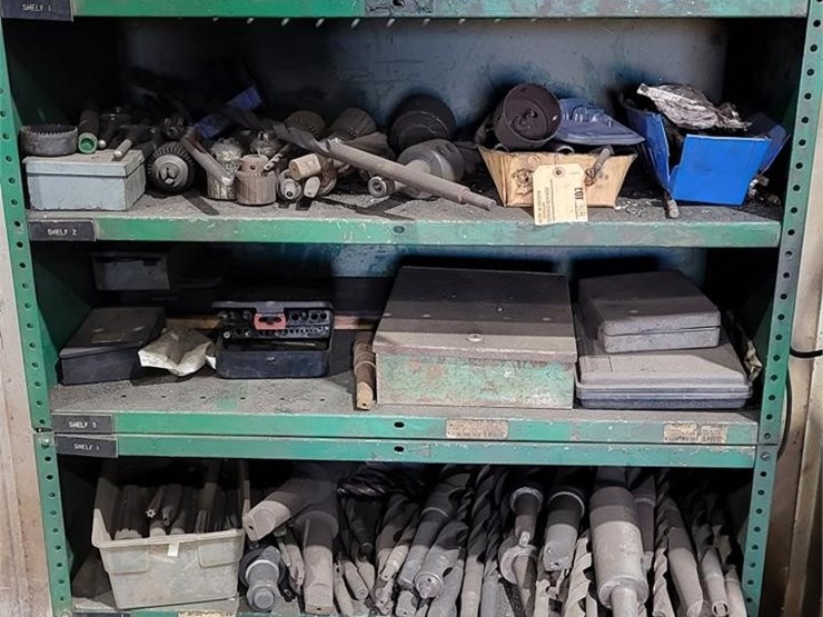 RACK OF DRILL BITS Lot 87, KNT FABRICATION SHOP LIQUIDATION SALE, 9