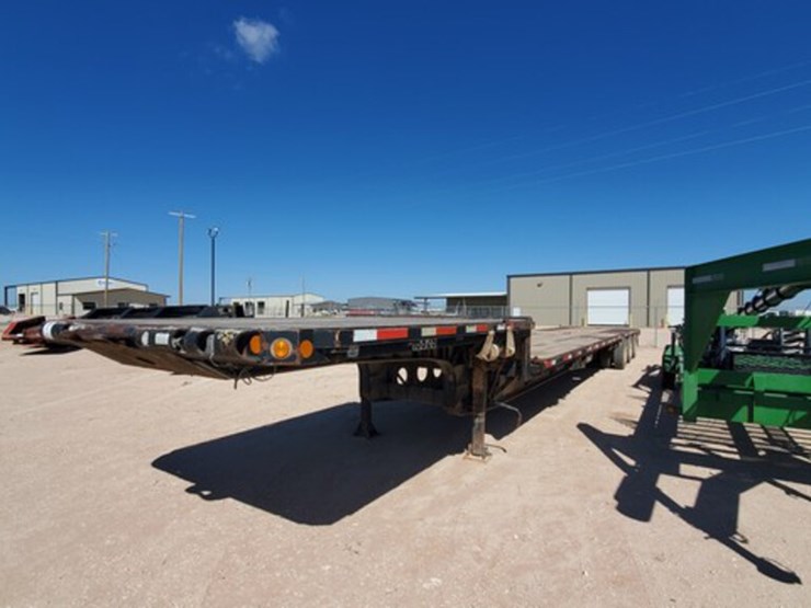 (X) 2001 LUFKIN 42' TRI AXLE OILFIELD STEP DECK TRAILER, VIN