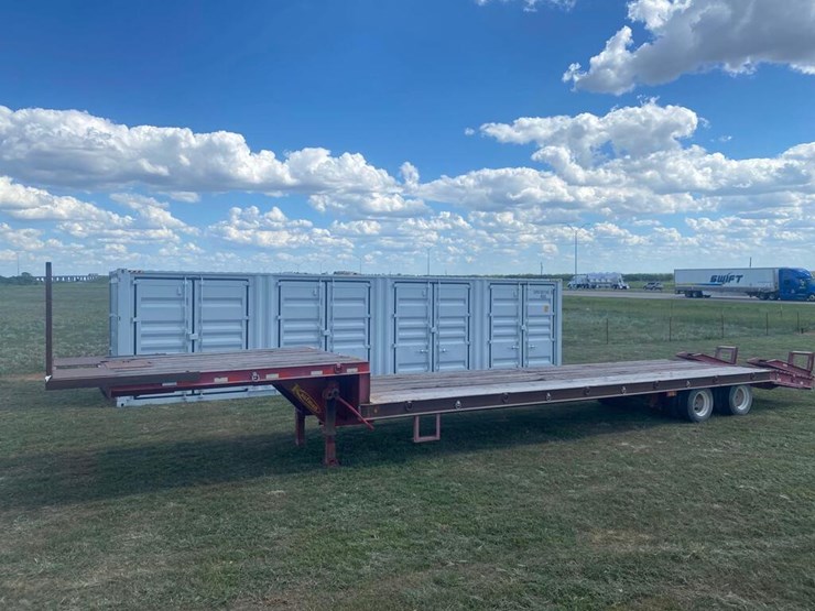 2007 Kaufman trailer 25 Ton with a 2' extension on the front, a 10