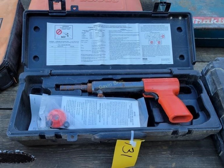 Remington Actuated Tool Lot 131, Ribbke Construction Online Auction