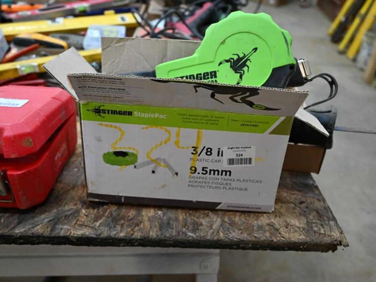 324 • Stinger CH38A Cap Slap Stapler Lot 324, Virtual Construction