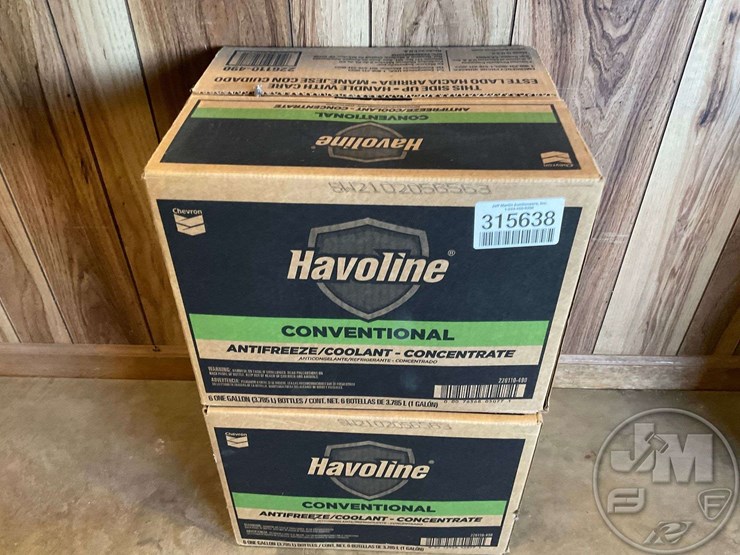 QTY OF (2) CASES OF HAVOLINE CONVENTIONAL ANTIFREEZE/COOLANT Lot 1