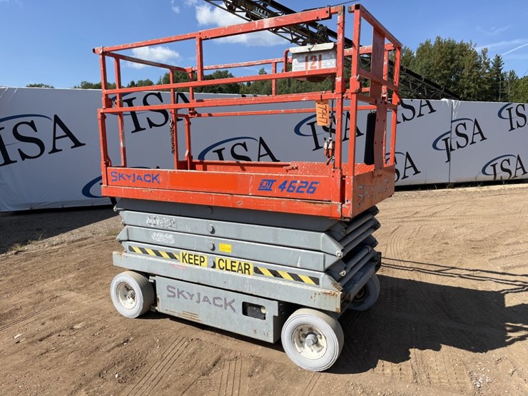 Skyjack 4626 Scissors Lift Lot 17947, Day 1 2022 Annual Midwest