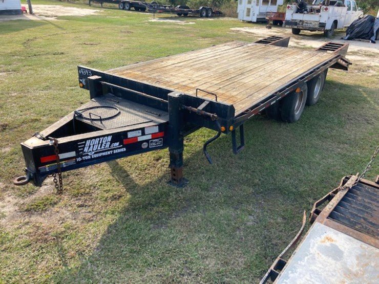 Horton 10 Ton Equipment Trailer Lot 4343, October Equipment Auction
