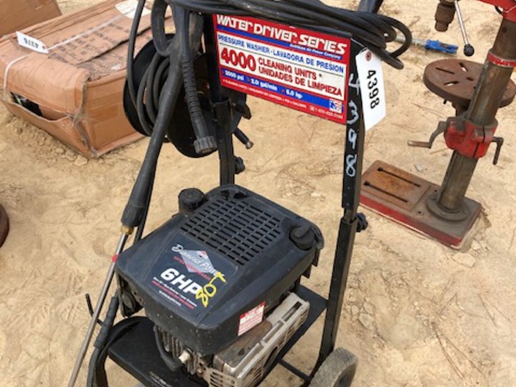 Water Driver Series Pressure Washer Lot 4398, October Equipment