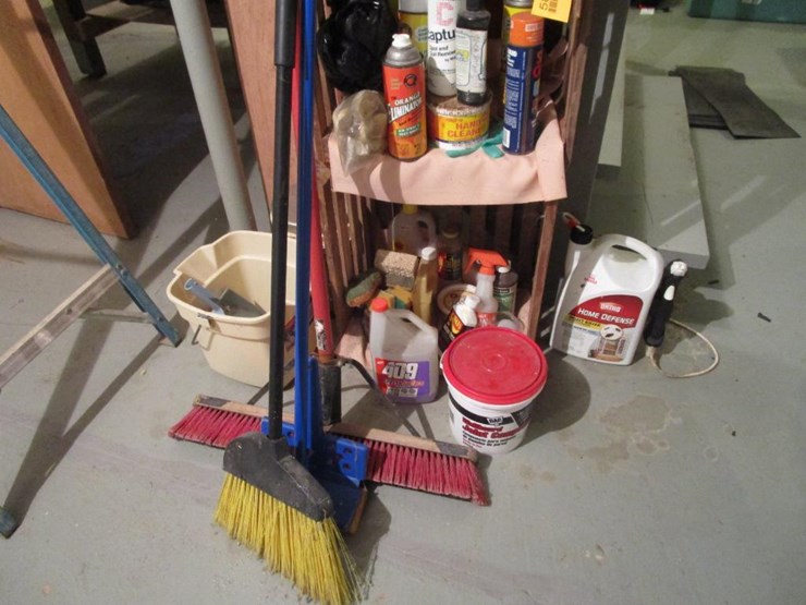 5826 • Assorted Cleaning Supplies Lot 5826, John Deere Gator