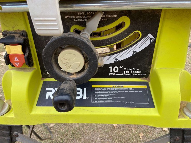 Ryobi 10" RTS21G Table Saw Lot 10660, AGRICULTURE & CONSTRUCTION