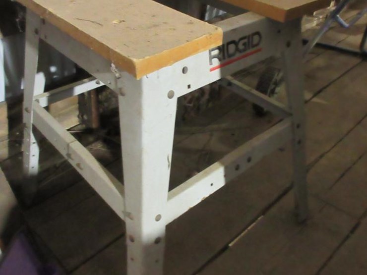 228 • Ridgid work bench Lot 228, Conover Organic Farm Moving Sale