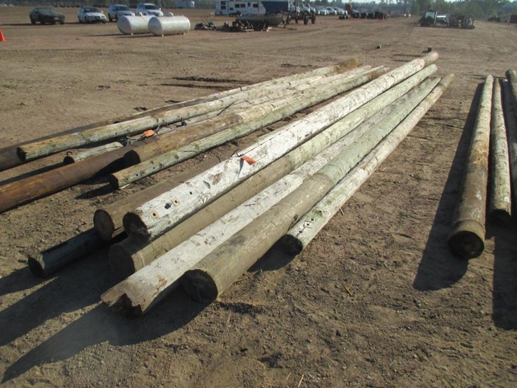 4350 • (8) Used Telephone Poles Lot 4350, Nitke Day 1