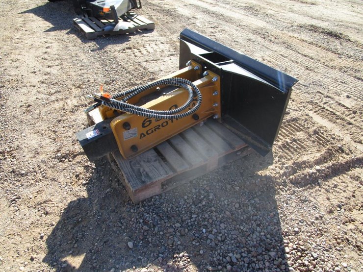 1705 • Agrotk 680 Skid Steer Mount Jackhammer Lot 1705, No Mercy