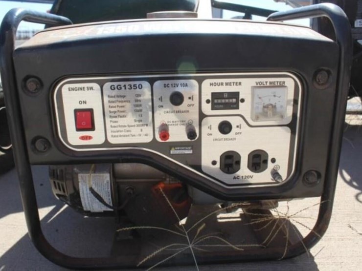 UST 1350 Watt Generator Lot 983, 10/31 Area Farmers Auction, 10/31