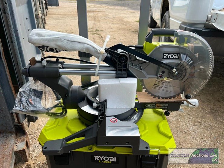 RYOBI TSS103 MITER SAW Lot 811, WNA 339 ANNUAL LATE FALL HOLIDAY AUCTION RING 2, 12/2/2022