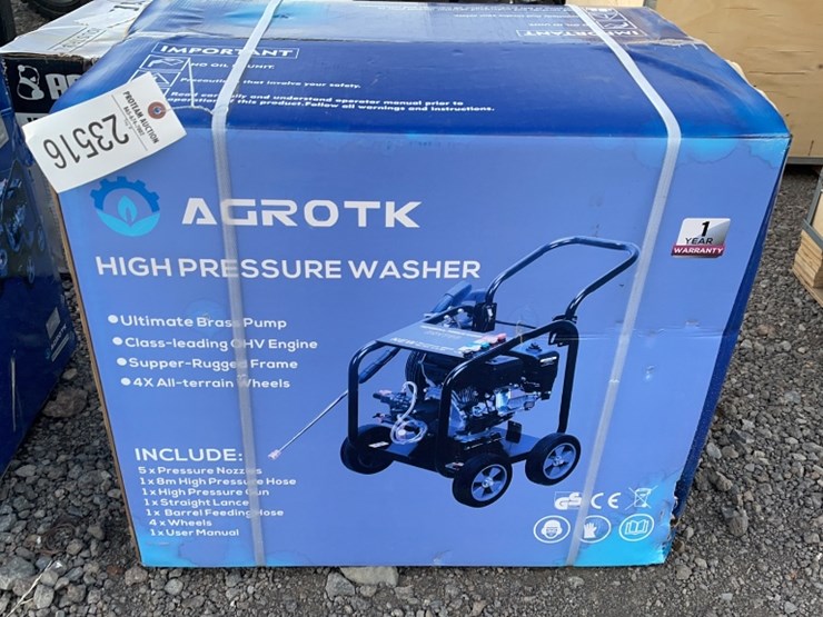  1081 AGROTK 3000 PSI GASOLINE PRESSURE WASHER Lot 1081 14th 