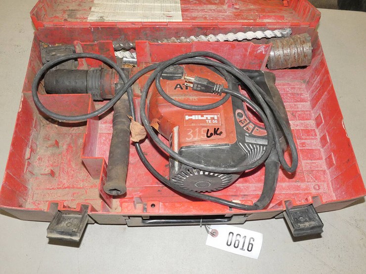 Hilti TE56ATC Med. Rotary Hammer Drill Lot 616, Rental Equipment