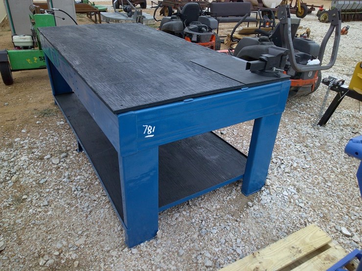 4x8 SHOP TABLE Lot 781, Ring 3 Farm& Ranch Consignment Auction, 12