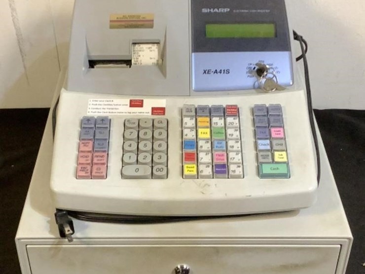 Sharp XEA41S Cash Register Lot 34, December MidMonth Day 2 Auction