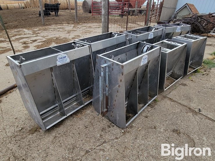 Thorp Stainless Steel Hog Feeders Lot HN5228, Dec 21, 2022