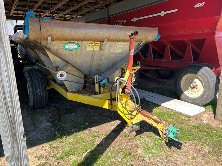 Agricraft Fertilizer Spreader Cart, approx 6 ton, stainless steel, hopper bottom with single