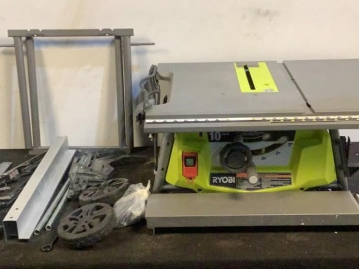 Ryobi 10" Table Saw With Rolling Stand RTS23 Lot 450, JANUARY MID