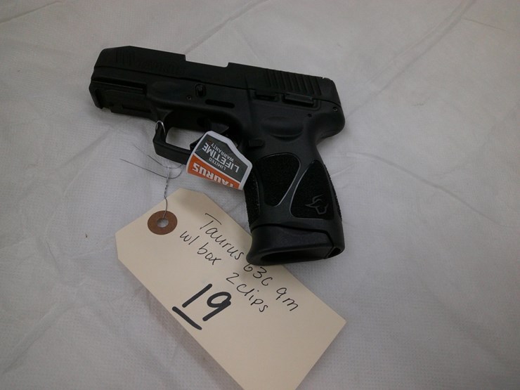TAURUS G3C 9MM PISTOL W/ BOX, 2 CLIPS Lot 19, Farm, Ranch, Heavy